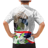 Philippines Eagle and Sampaguita Flowers Family Matching Mermaid Dress and Hawaiian Shirt Polynesian Pattern LT9 - Polynesian Pride