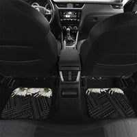 Philippines Eagle with Coat Of Arm Car Mats Simple Sampaguita Jasmine LT9 Set 2pcs - Back Black - Polynesian Pride