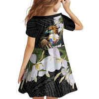Philippines Eagle with Coat Of Arm Family Matching Off Shoulder Short Dress and Hawaiian Shirt Simple Sampaguita Jasmine LT9 - Polynesian Pride