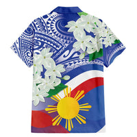 Philippines Flag Family Matching Mermaid Dress and Hawaiian Shirt Sampaguita Jasmine with Polynesian Tribal LT9 - Polynesian Pride