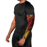 New Zealand Rangatira Custom Arm Sleeves Red and Gold Niho Taniwha Maori Tribal LT9 - Polynesian Pride