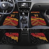 New Zealand Rugby Pacific Custom Car Mats Rangatira Maori Kowhaiwhai Pattern