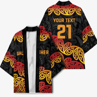 New Zealand Rugby Pacific Custom Kimono Rangatira Maori Kowhaiwhai Pattern - Polynesian Pride