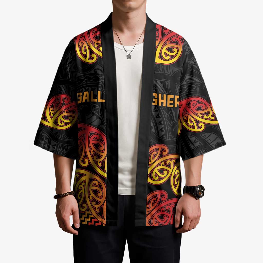 New Zealand Rugby Pacific Custom Kimono Rangatira Maori Kowhaiwhai Pattern - Polynesian Pride