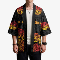 New Zealand Rugby Pacific Custom Kimono Rangatira Maori Kowhaiwhai Pattern - Polynesian Pride