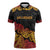 New Zealand Rugby Pacific Custom Zipper Polo Shirt Rangatira Maori Kowhaiwhai Pattern - Polynesian Pride