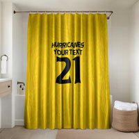 New Zealand Rugby Pacific Custom Bathroom Set Hau Awhiowhio Maori Tribal Tattoo LT9 Shower Curtain Only Gold - Polynesian Pride