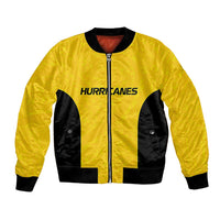 New Zealand Rugby Pacific Custom Bomber Jacket Hau Awhiowhio Maori Tribal Tattoo LT9 Unisex Gold - Polynesian Pride