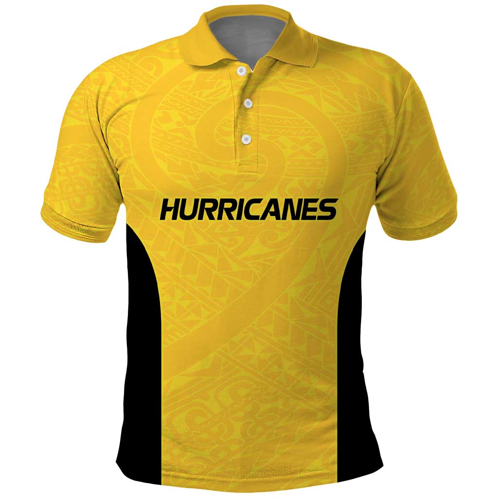 New Zealand Rugby Pacific Custom Polo Shirt Hau Awhiowhio Maori Tribal Tattoo LT9 Gold - Polynesian Pride