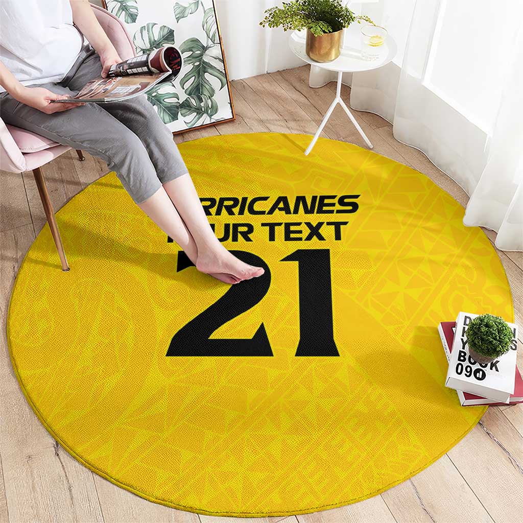 New Zealand Rugby Pacific Custom Round Carpet Hau Awhiowhio Maori Tribal Tattoo LT9 - Polynesian Pride