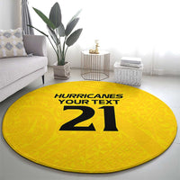 New Zealand Rugby Pacific Custom Round Carpet Hau Awhiowhio Maori Tribal Tattoo LT9 - Polynesian Pride