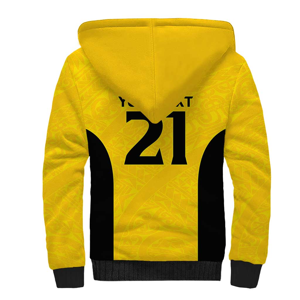 New Zealand Rugby Pacific Custom Sherpa Hoodie Hau Awhiowhio Maori Tribal Tattoo LT9 - Polynesian Pride