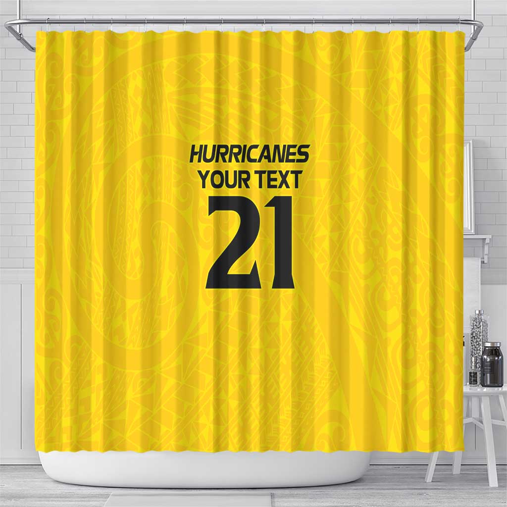 New Zealand Rugby Pacific Custom Shower Curtain Hau Awhiowhio Maori Tribal Tattoo LT9 - Polynesian Pride