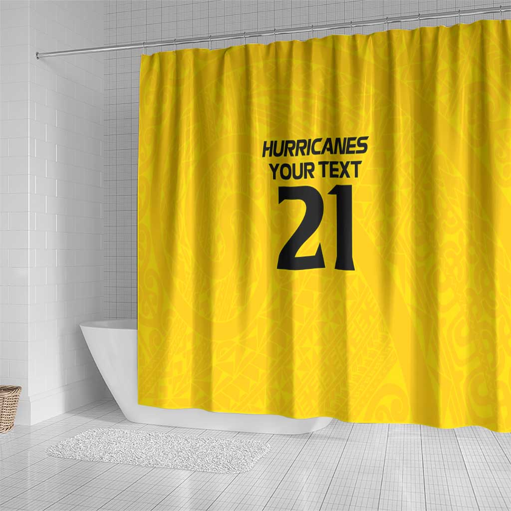 New Zealand Rugby Pacific Custom Shower Curtain Hau Awhiowhio Maori Tribal Tattoo LT9 - Polynesian Pride