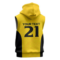 New Zealand Rugby Pacific Custom Sleeveless Zip Hoodie Hau Awhiowhio Maori Tribal Tattoo LT9 - Polynesian Pride