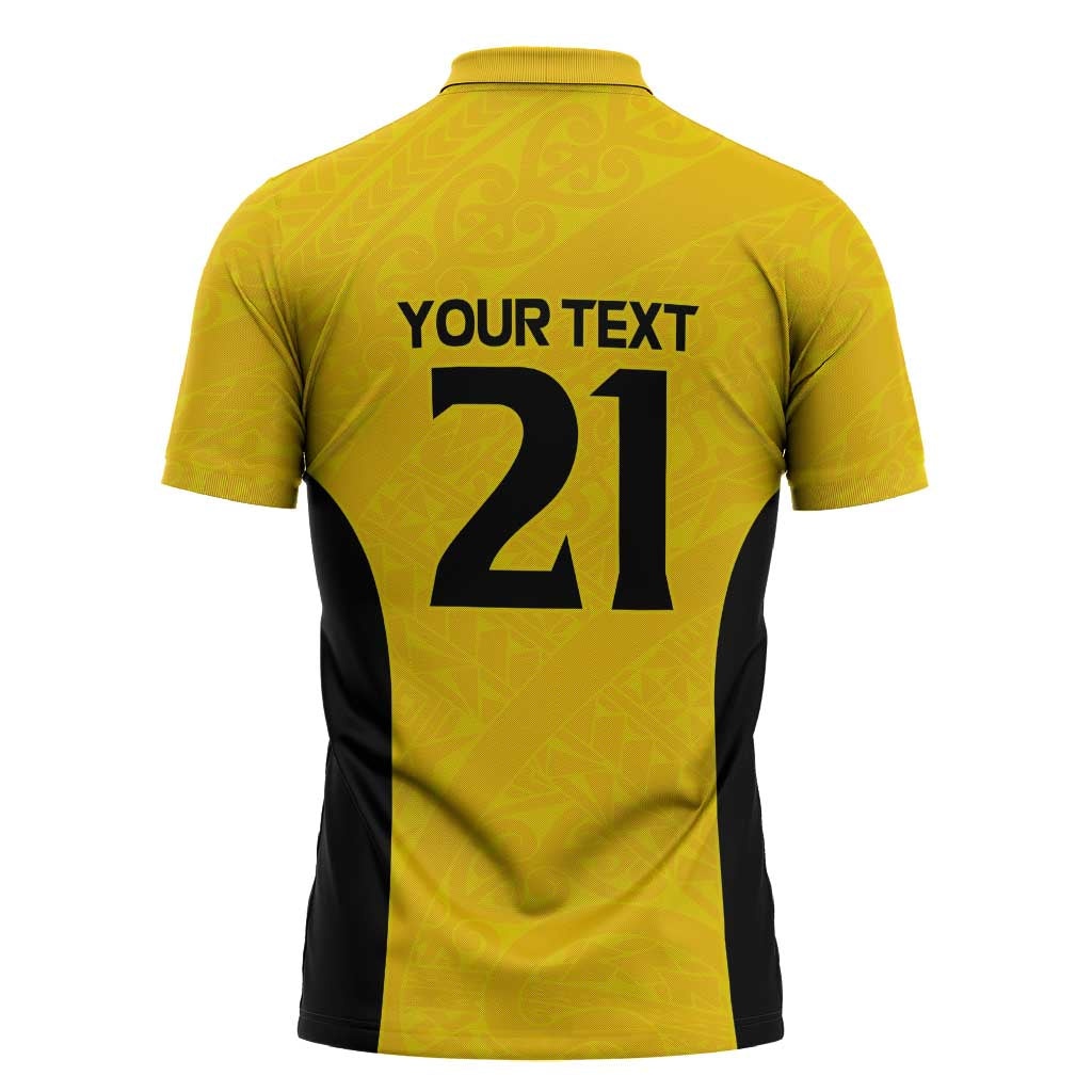 New Zealand Rugby Pacific Custom Zipper Polo Shirt Hau Awhiowhio Maori Tribal Tattoo LT9 - Polynesian Pride