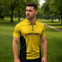 New Zealand Rugby Pacific Custom Zipper Polo Shirt Hau Awhiowhio Maori Tribal Tattoo LT9 - Polynesian Pride