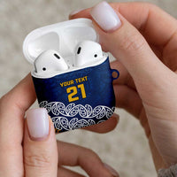New Zealand Rugby Pacific Custom AirPods Case Kahupeka Maori Kowhaiwhai Pattern LT9 - Polynesian Pride