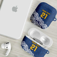 New Zealand Rugby Pacific Custom AirPods Case Kahupeka Maori Kowhaiwhai Pattern LT9 - Polynesian Pride
