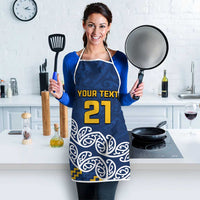 New Zealand Rugby Pacific Custom Apron Kahupeka Maori Kowhaiwhai Pattern - Polynesian Pride