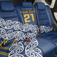 New Zealand Rugby Pacific Custom Back Car Seat Cover Kahupeka Maori Kowhaiwhai Pattern