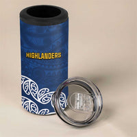 New Zealand Rugby Pacific Custom 4 in 1 Can Cooler Tumbler Kahupeka Maori Kowhaiwhai Pattern LT9 - Polynesian Pride