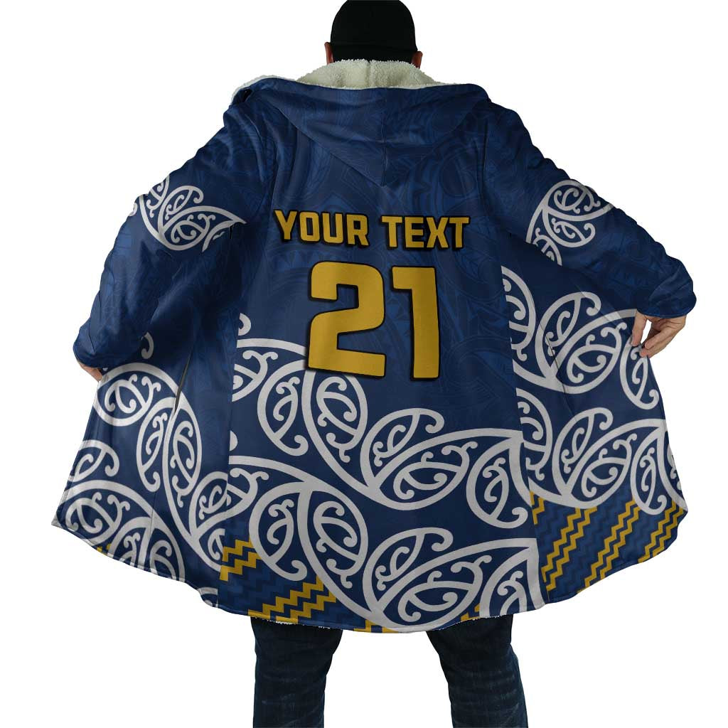 New Zealand Rugby Pacific Custom Cloak Kahupeka Maori Kowhaiwhai Pattern - Polynesian Pride