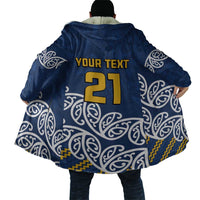 New Zealand Rugby Pacific Custom Cloak Kahupeka Maori Kowhaiwhai Pattern - Polynesian Pride