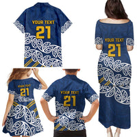 New Zealand Rugby Pacific Custom Family Matching Puletasi and Hawaiian Shirt Kahupeka Maori Kowhaiwhai Pattern LT9 - Polynesian Pride