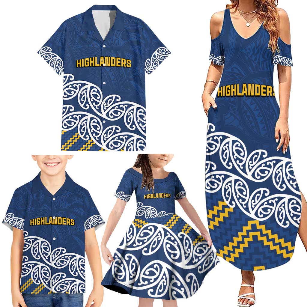 New Zealand Rugby Pacific Custom Family Matching Summer Maxi Dress and Hawaiian Shirt Kahupeka Maori Kowhaiwhai Pattern LT9 - Polynesian Pride