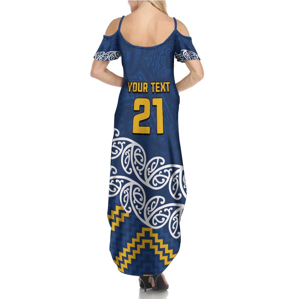 New Zealand Rugby Pacific Custom Family Matching Summer Maxi Dress and Hawaiian Shirt Kahupeka Maori Kowhaiwhai Pattern LT9 - Polynesian Pride