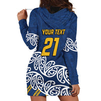 New Zealand Rugby Pacific Custom Hoodie Dress Kahupeka Maori Kowhaiwhai Pattern LT9 - Polynesian Pride