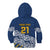 New Zealand Rugby Pacific Custom Kid Hoodie Kahupeka Maori Kowhaiwhai Pattern