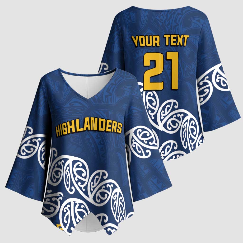 New Zealand Rugby Pacific Custom Kimono Sleeve Blouse Kahupeka Maori Kowhaiwhai Pattern - Polynesian Pride
