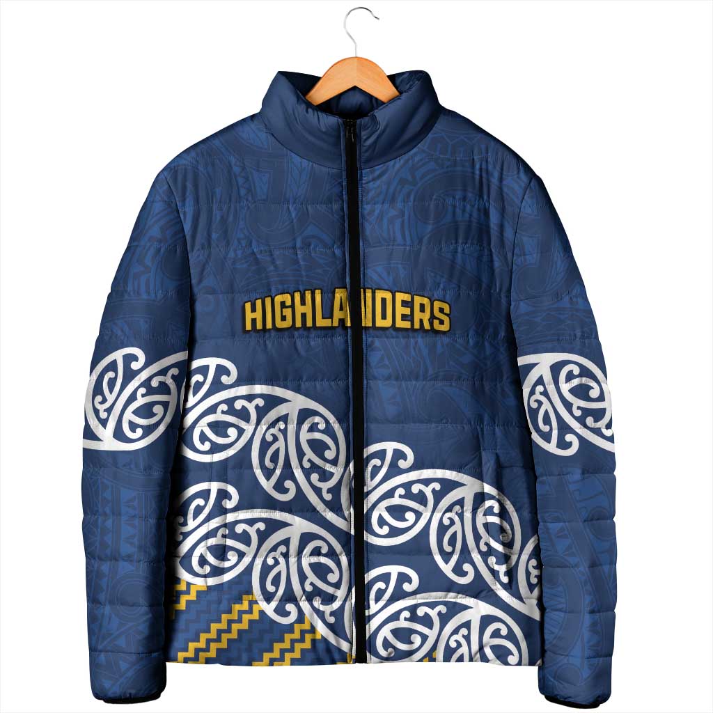 New Zealand Rugby Pacific Custom Padded Jacket Kahupeka Maori Kowhaiwhai Pattern - Polynesian Pride