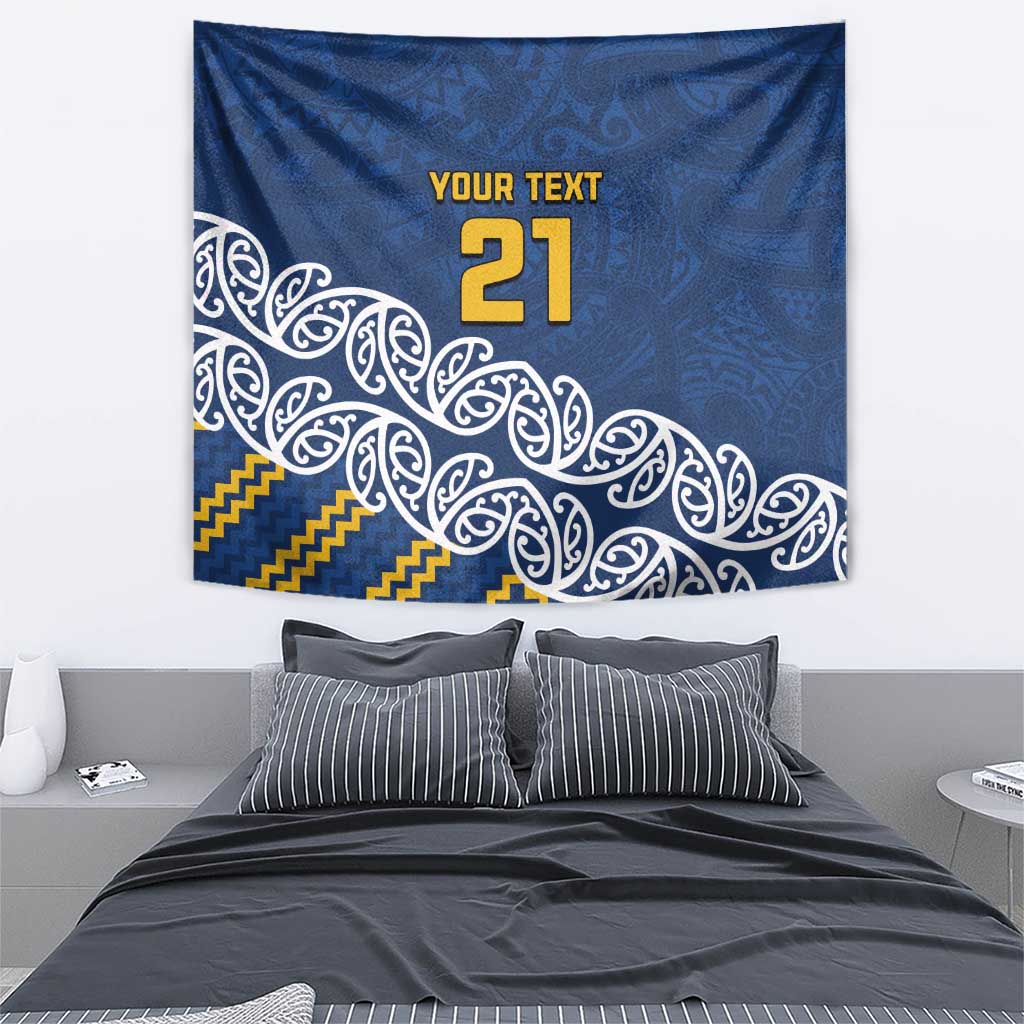 New Zealand Rugby Pacific Custom Tapestry Kahupeka Maori Kowhaiwhai Pattern LT9 - Polynesian Pride