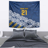 New Zealand Rugby Pacific Custom Tapestry Kahupeka Maori Kowhaiwhai Pattern LT9 - Polynesian Pride