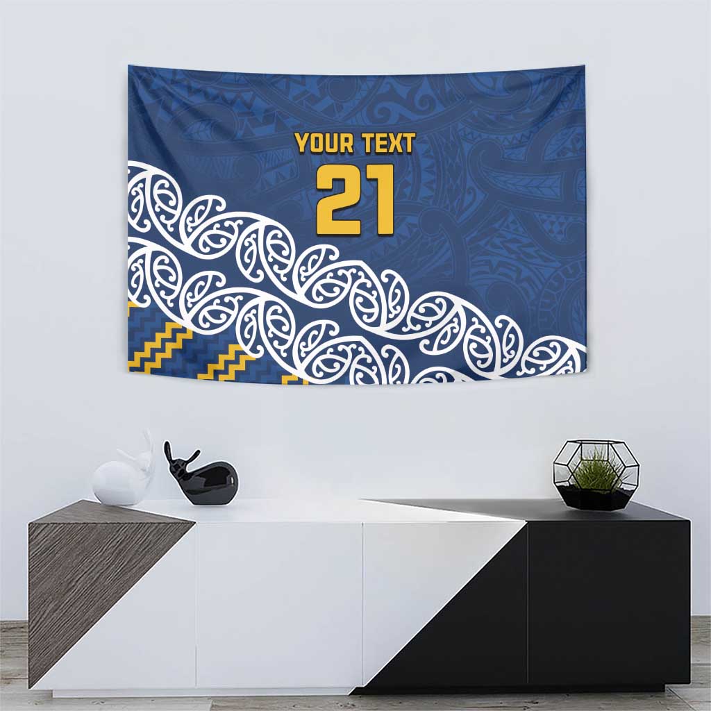 New Zealand Rugby Pacific Custom Tapestry Kahupeka Maori Kowhaiwhai Pattern LT9 - Polynesian Pride