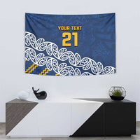New Zealand Rugby Pacific Custom Tapestry Kahupeka Maori Kowhaiwhai Pattern LT9 - Polynesian Pride