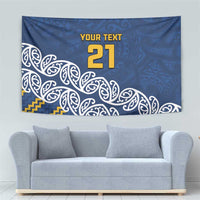 New Zealand Rugby Pacific Custom Tapestry Kahupeka Maori Kowhaiwhai Pattern LT9 - Polynesian Pride