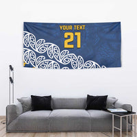 New Zealand Rugby Pacific Custom Tapestry Kahupeka Maori Kowhaiwhai Pattern LT9 - Polynesian Pride
