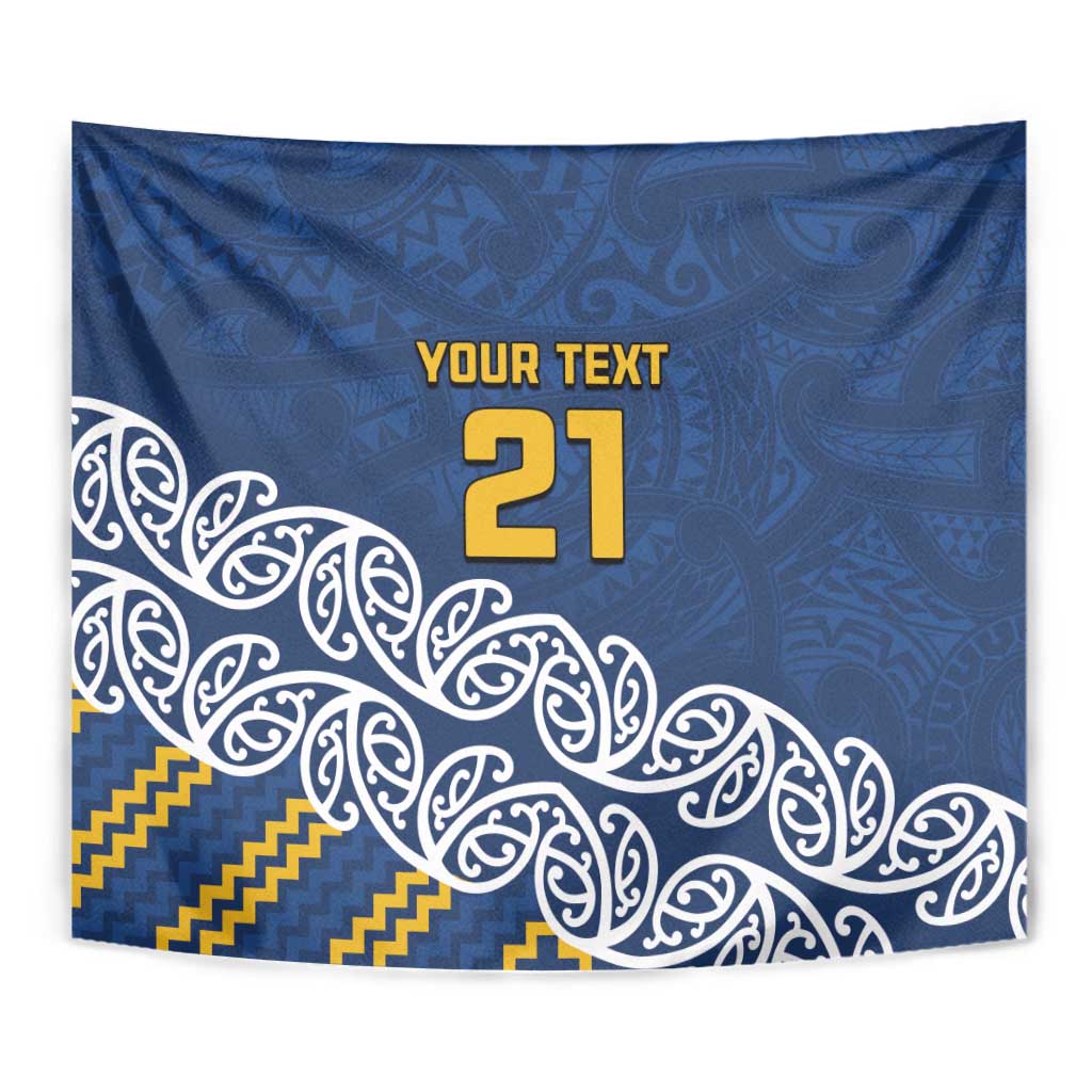 New Zealand Rugby Pacific Custom Tapestry Kahupeka Maori Kowhaiwhai Pattern LT9 - Polynesian Pride