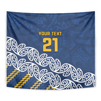 New Zealand Rugby Pacific Custom Tapestry Kahupeka Maori Kowhaiwhai Pattern LT9 - Polynesian Pride