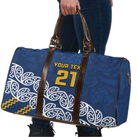 New Zealand Rugby Pacific Custom Travel Bag Kahupeka Maori Kowhaiwhai Pattern - Polynesian Pride