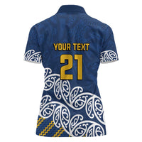 New Zealand Rugby Pacific Custom Women Polo Shirt Kahupeka Maori Kowhaiwhai Pattern LT9 - Polynesian Pride