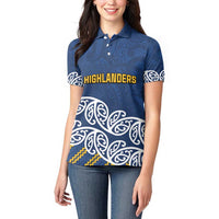 New Zealand Rugby Pacific Custom Women Polo Shirt Kahupeka Maori Kowhaiwhai Pattern LT9 - Polynesian Pride