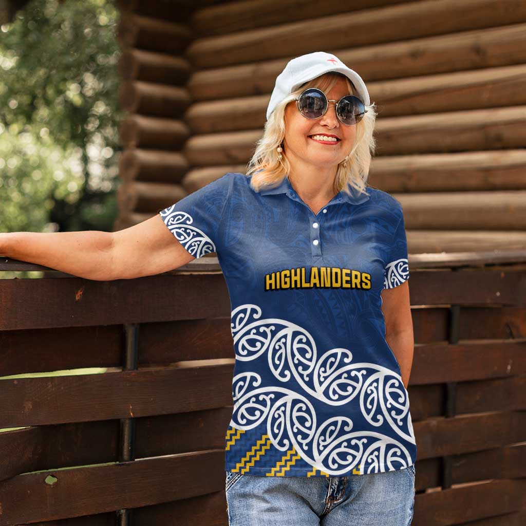 New Zealand Rugby Pacific Custom Women Polo Shirt Kahupeka Maori Kowhaiwhai Pattern LT9 - Polynesian Pride