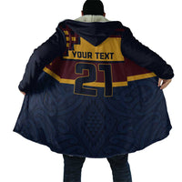 New Zealand Rugby Pacific Custom Cloak Kahupeka Retro 2025 Taniko Motif - Polynesian Pride