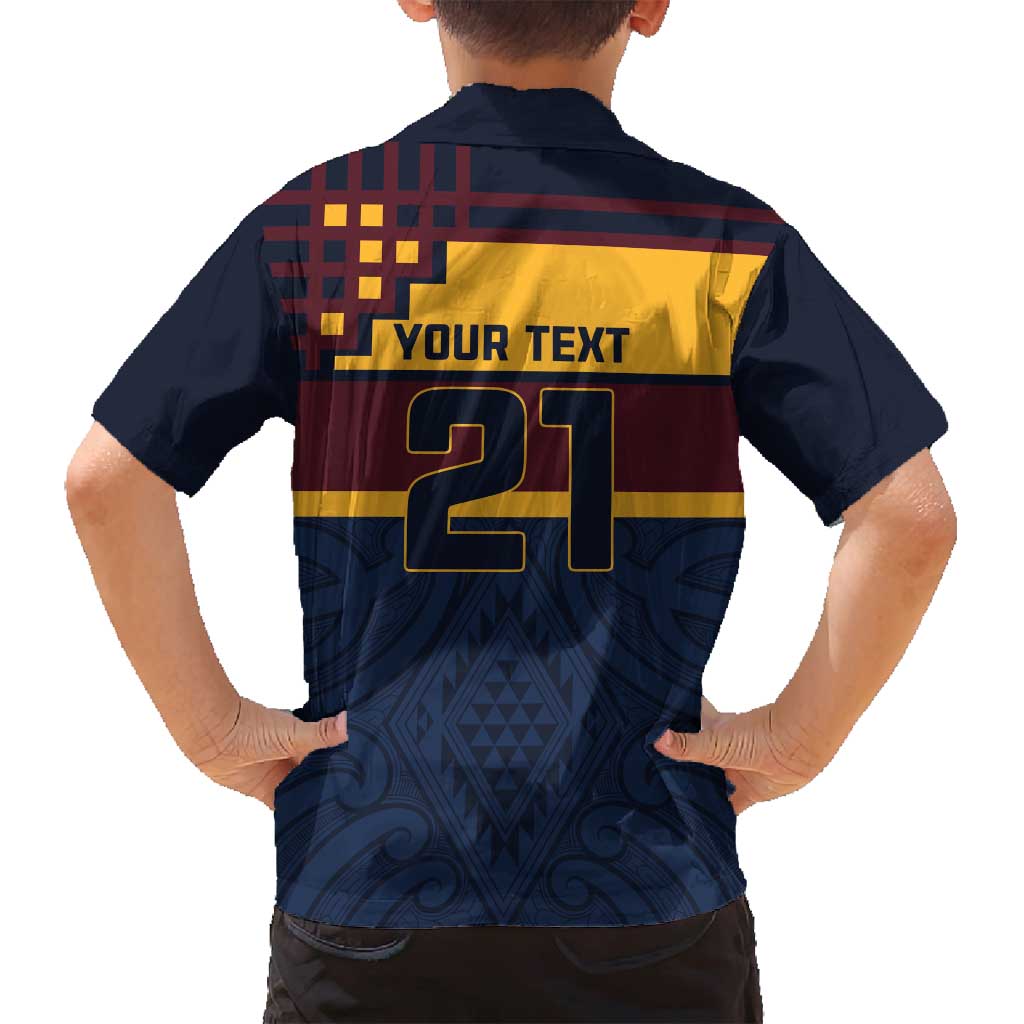 New Zealand Rugby Pacific Custom Family Matching Long Sleeve Bodycon Dress and Hawaiian Shirt Kahupeka Retro 2025 Taniko Motif