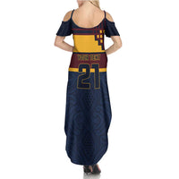 New Zealand Rugby Pacific Custom Family Matching Summer Maxi Dress and Hawaiian Shirt Kahupeka Retro 2025 Taniko Motif LT9 - Polynesian Pride